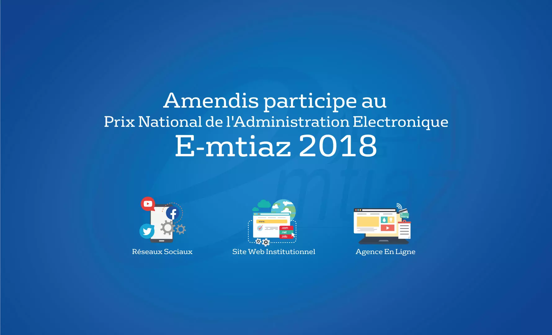Amendis participe au Prix National de l'Administration Electronique "E-mtiaz 2018"