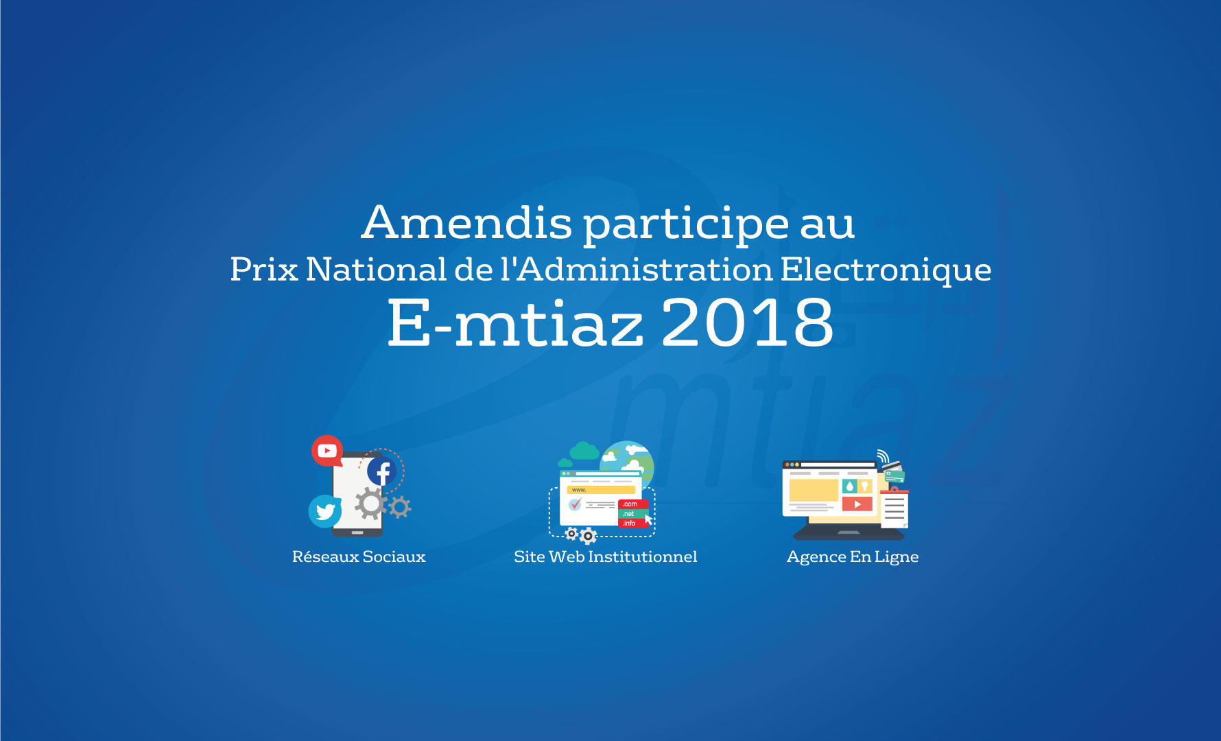 Amendis participe au Prix National de l'Administration Electronique "E-mtiaz 2018"